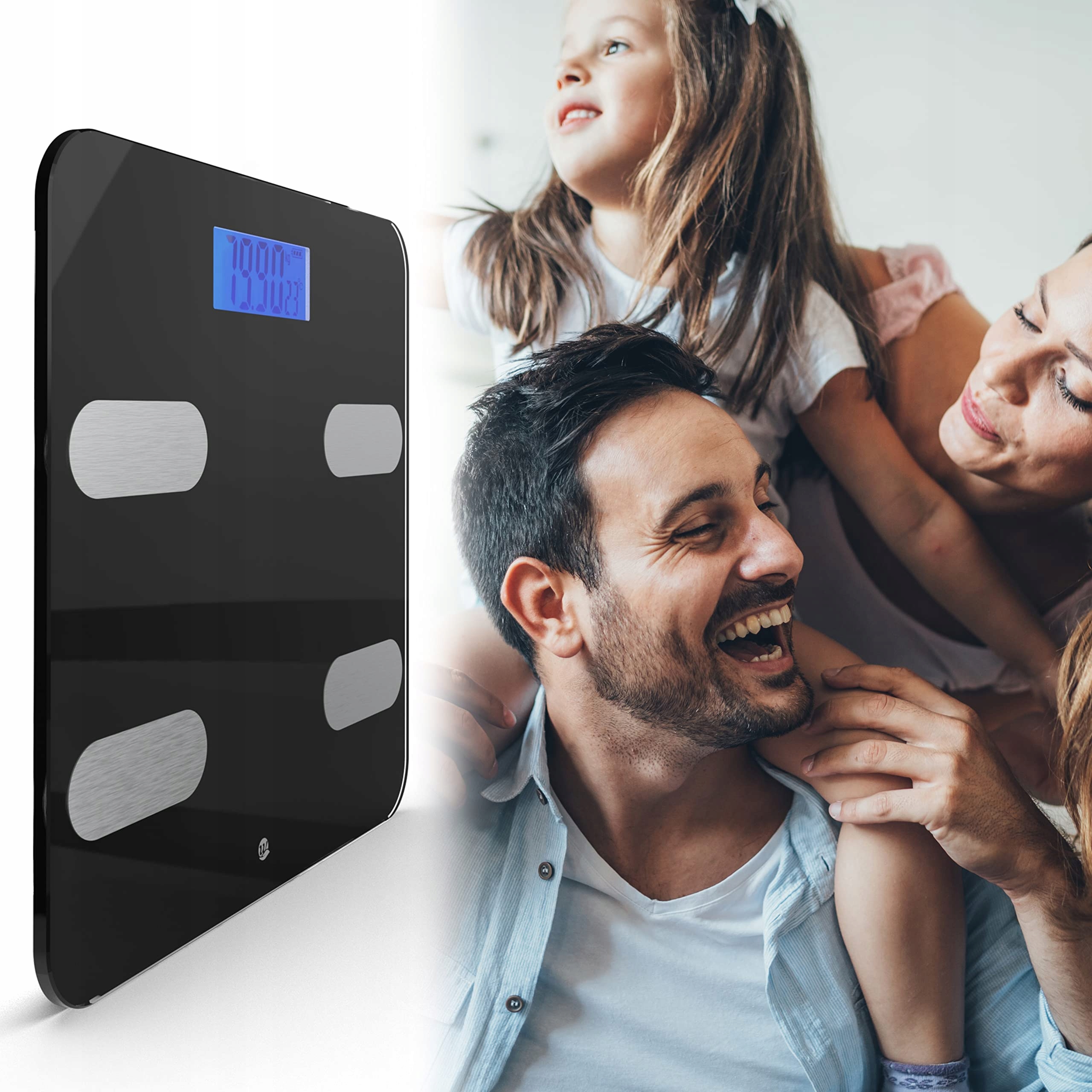 WOTTOCARE Waga Łazienkowa Cyfrowa 150kg z Aplikacją — miniatura 5