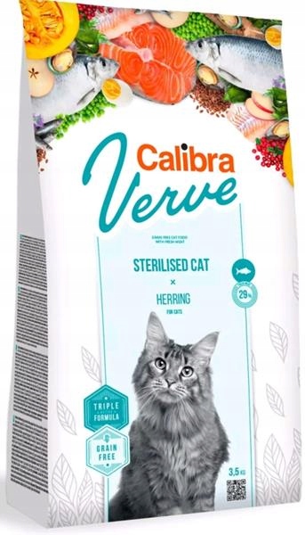 Levně Calibra Cat Verve Gf Sterilised Herring3,5kg