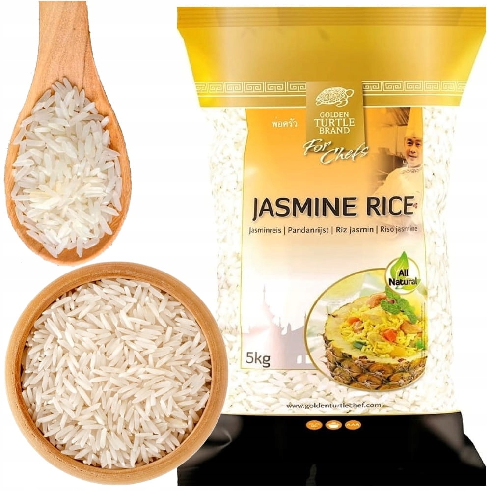Levně Asijská jasmínová rýže Premium Jasmine Rice 5 kg 5000 g Golden Turtle Brand