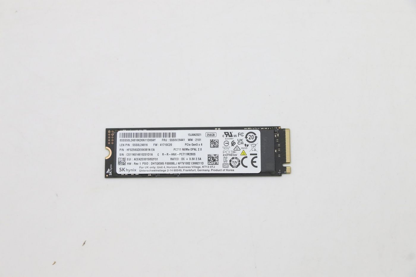 Lenovo 256 Gb M.2 2280 PCIe3x4 Skh Op