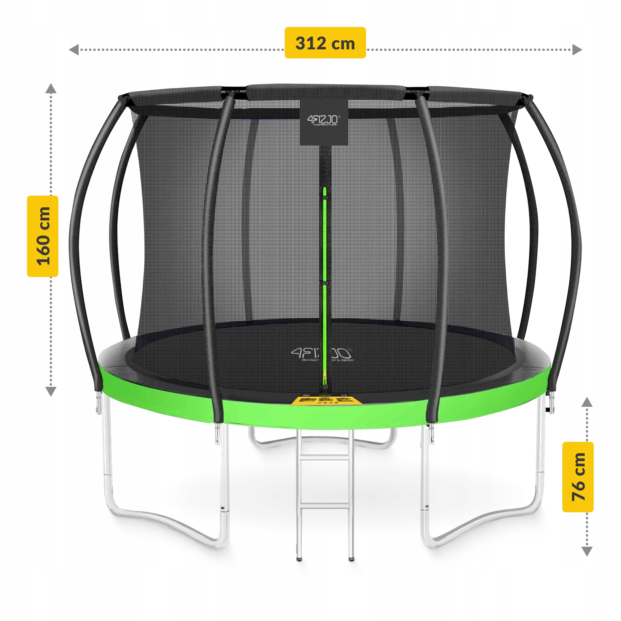 TRAMPOLINA DOMOWA DLA DZIECI DO DOMU I OGRODU Z SIATKĄ WEWNĘTRZNĄ OGRODOWA EAN (GTIN) 5907739314178