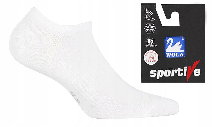 

Wola stopki Ag+ Jony Srebra sportive Białe 39-41