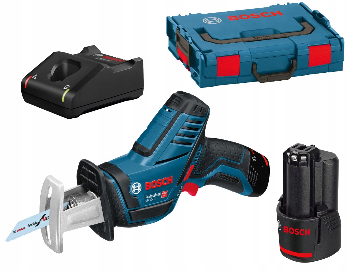 

Bosch Gsa 12V-14 piła szablasta 2x3Ah L-boxx