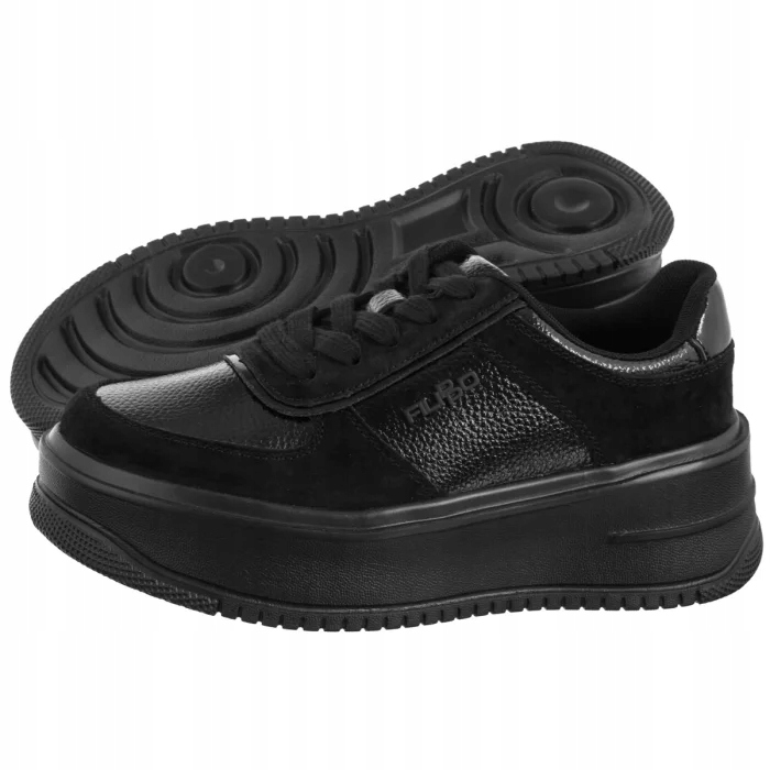 Dámské sportovní tenisky Filippo černé kožené DP7124/25 Bk