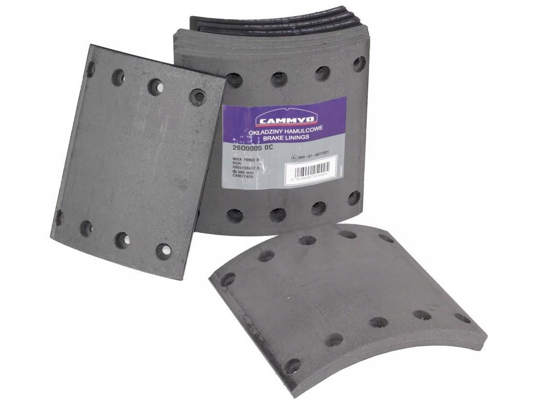 26O0005 0C - ТОРМОЗНАЯ НАКЛАДКА 360 * 200 BPW C / 8