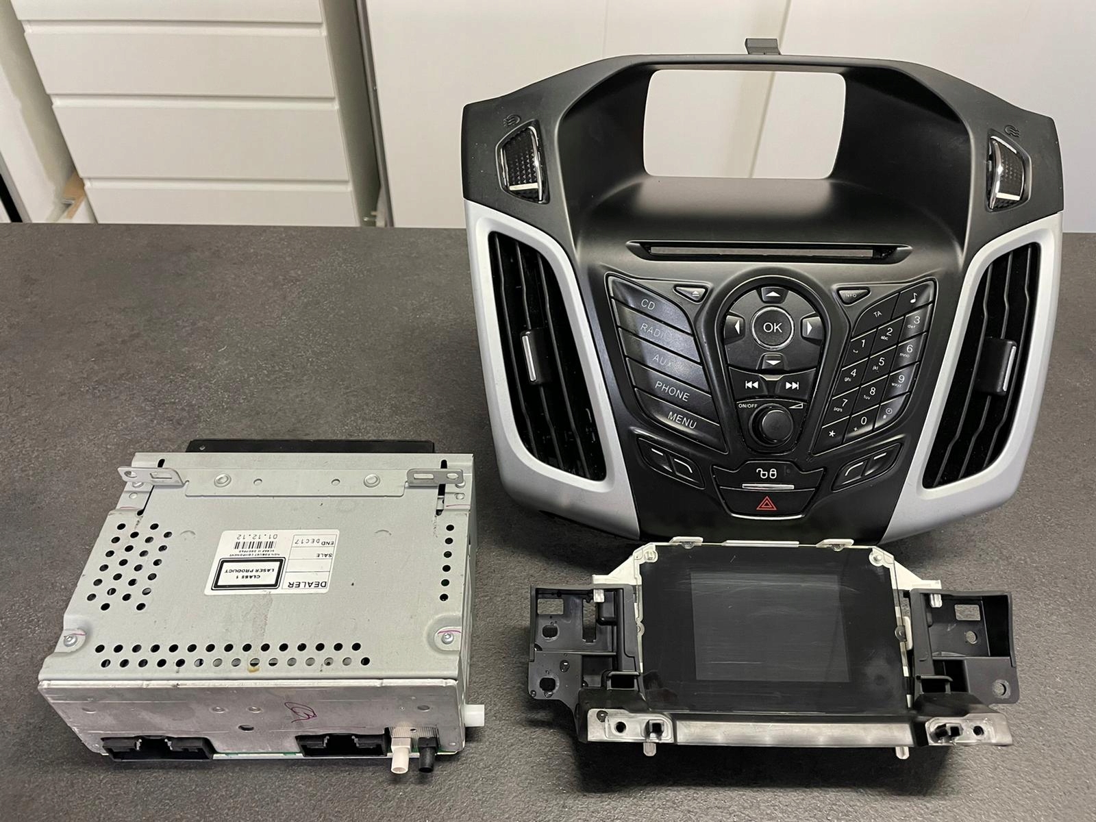 RADIO NAWIGACJA WYSWIETLACZ FORD FOCUS MK3 KPL