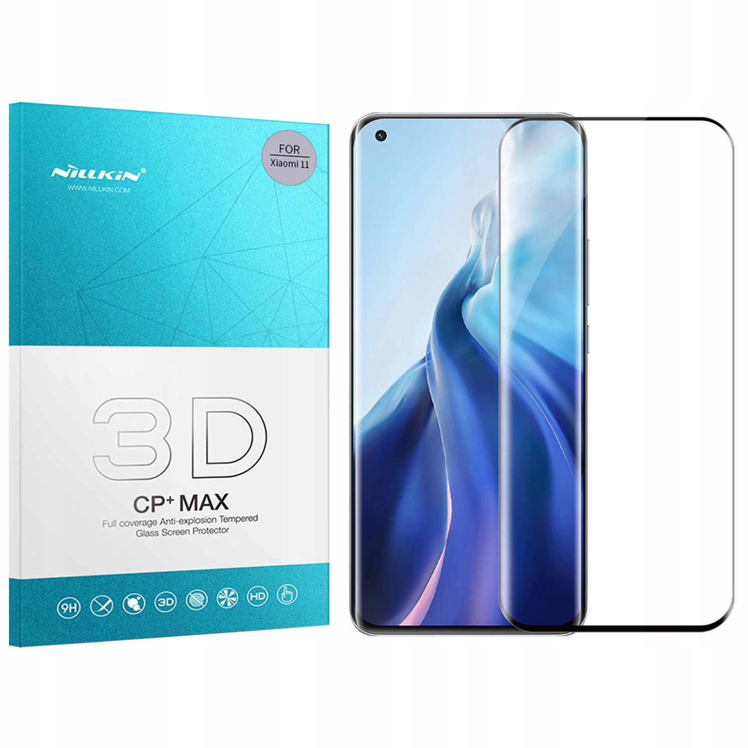 

Szkło hartowane Nillkin 3D Cp+ Max do Xiaomi Mi 11