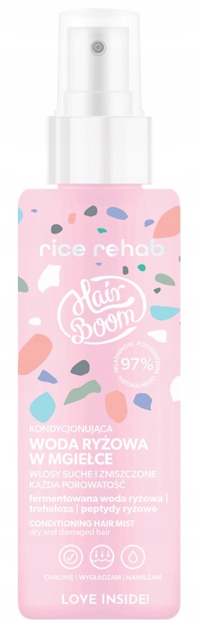 HAIRBOOM Rice Rehab Woda do Włosów Ryżowa Mgiełka