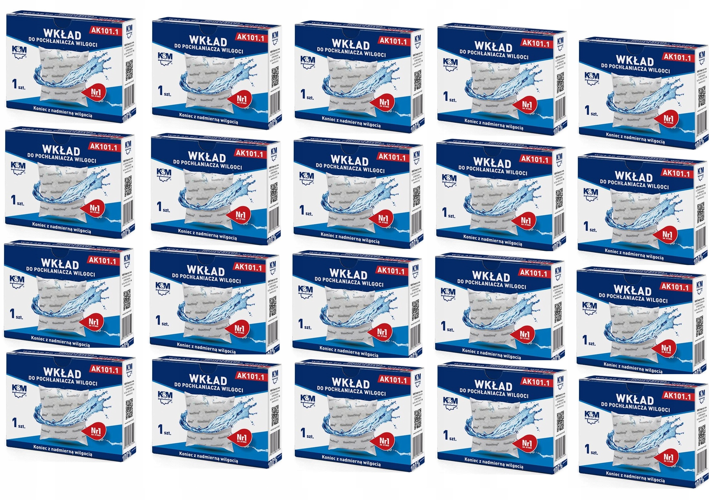 

20X Wkład, Zapas Do Pochłaniacza Wilgoci Humistop