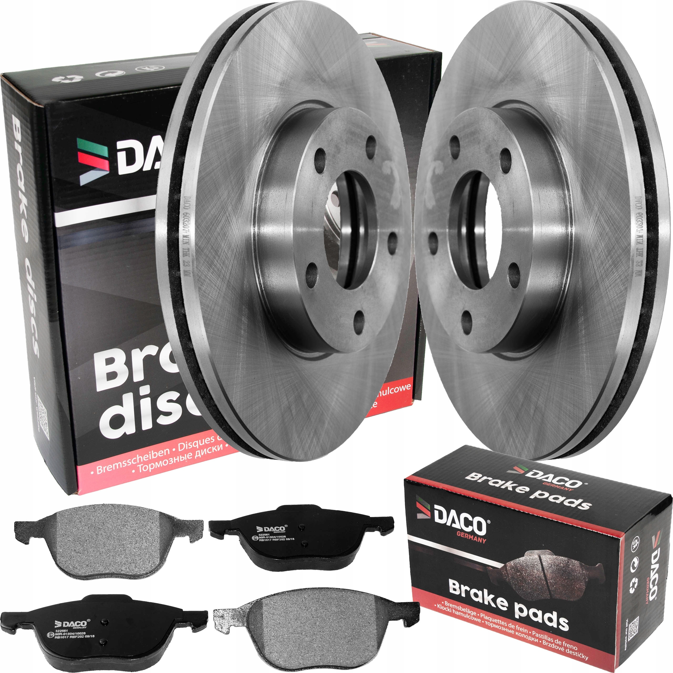603207 - Диски та колодки передні Daco Mazda 3 BK 03-5 05-