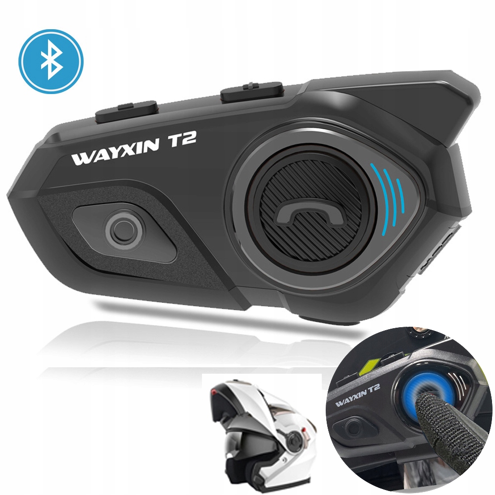 INTERKOM MOTOCYKLOWY BLUETOOTH Z WODOODPORNY IP67