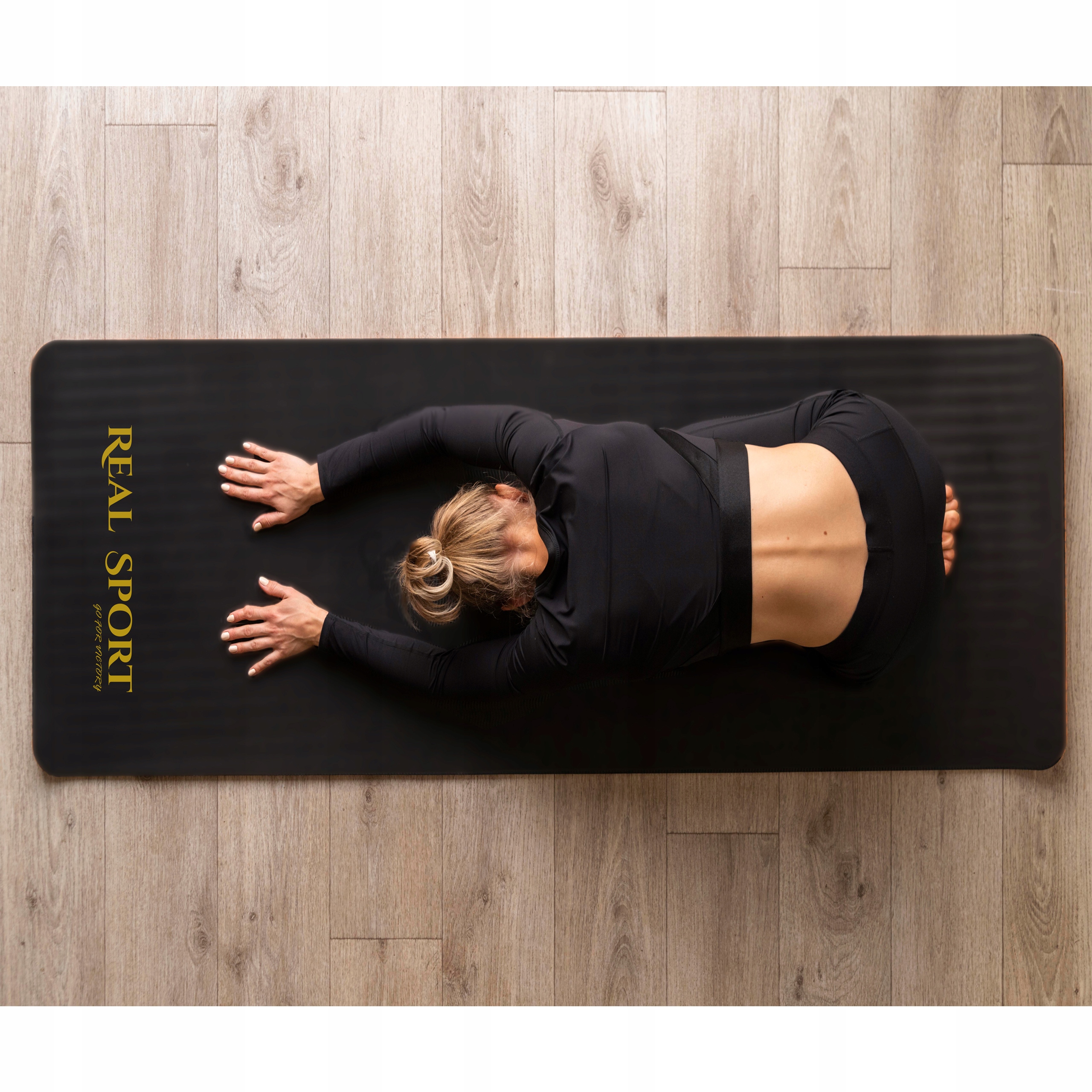 MATA GIMNASTYCZNA DO ĆWICZEŃ JOGI PILATESU FITNESS GRUBA 180x60 + PASKI Stan opakowania oryginalne