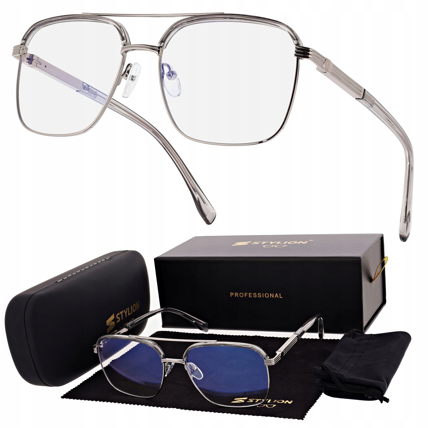 Pánské pilotní brýle Bez Dioptrií Pro Počítač Rámečky Premium s teleskopy