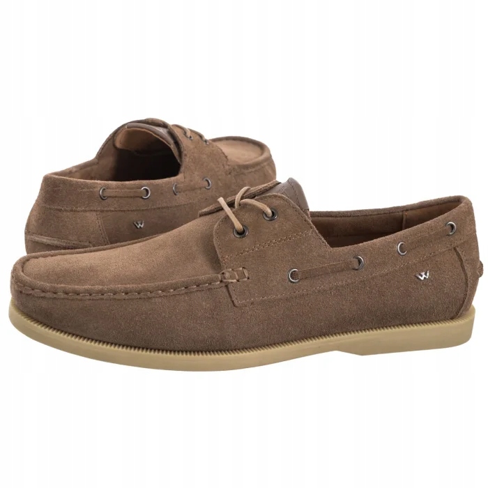 Pánské boty Pohodlné Boty Polobotky Wojas Hnědé Kožené 10256-64