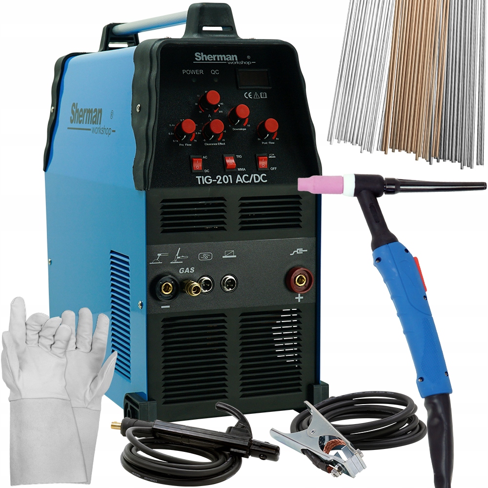 Spawarka TIG AC/DC do aluminium Sherman 230V 200A