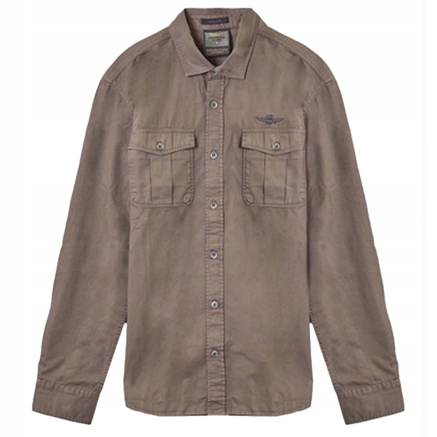 Pánská košile Aeronautica Militare 242CA1258CT3408 Khaki L
