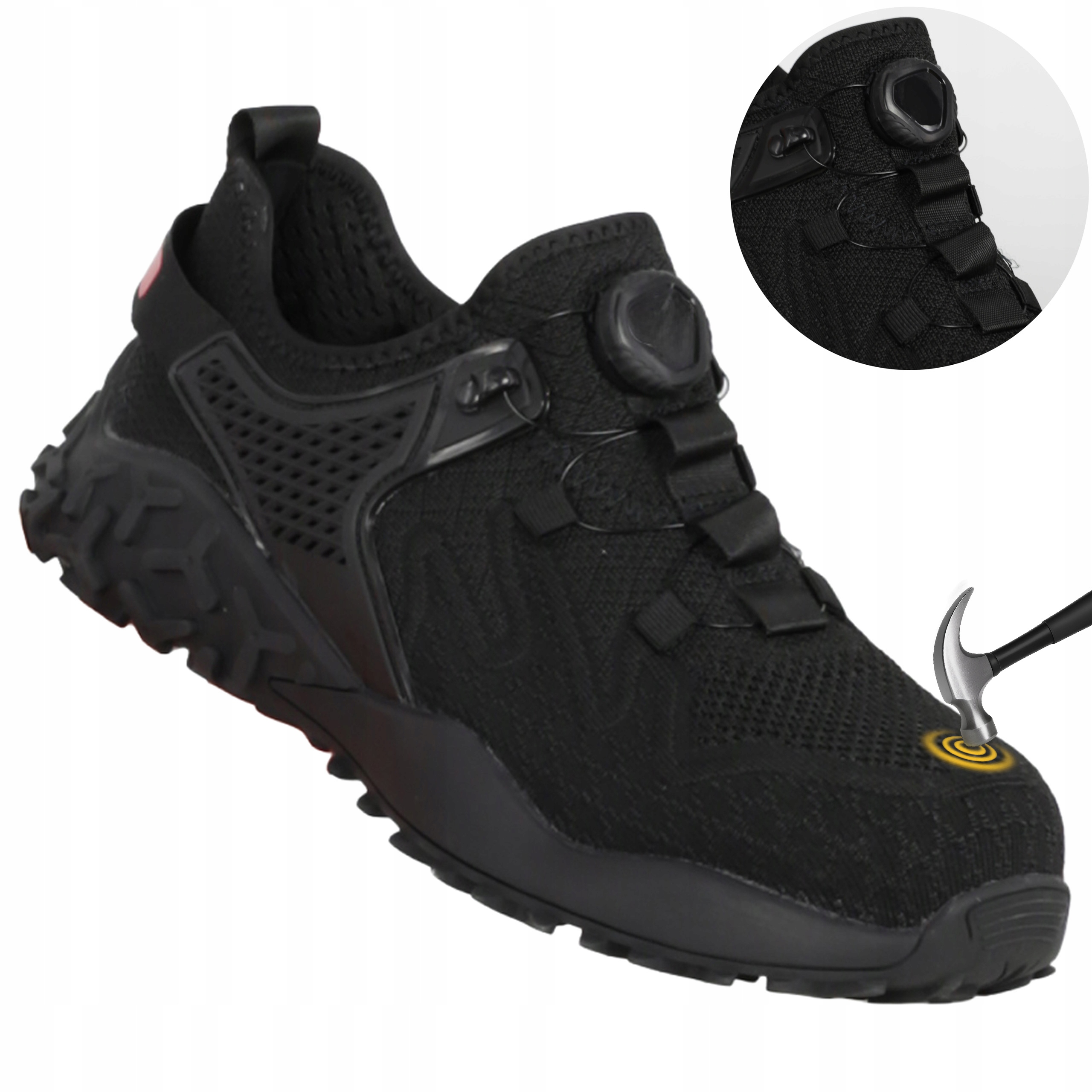 Półbuty robocze męskie Z Podnoskiem Lekkie Oddychające buty ochronne S1