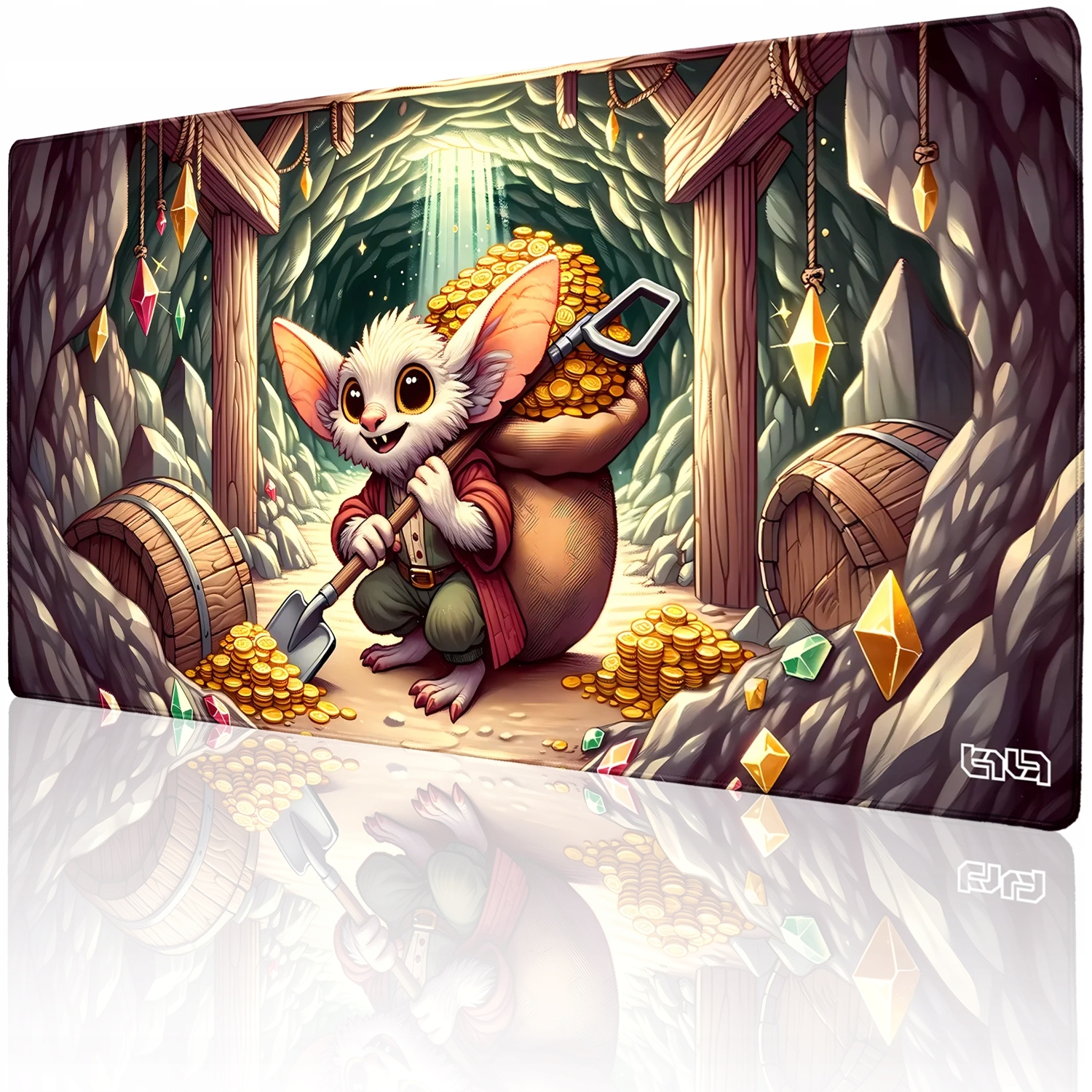 Podložka Pod Myš Myšku Sknerek 100x50 Tilt Protiskluzová herní