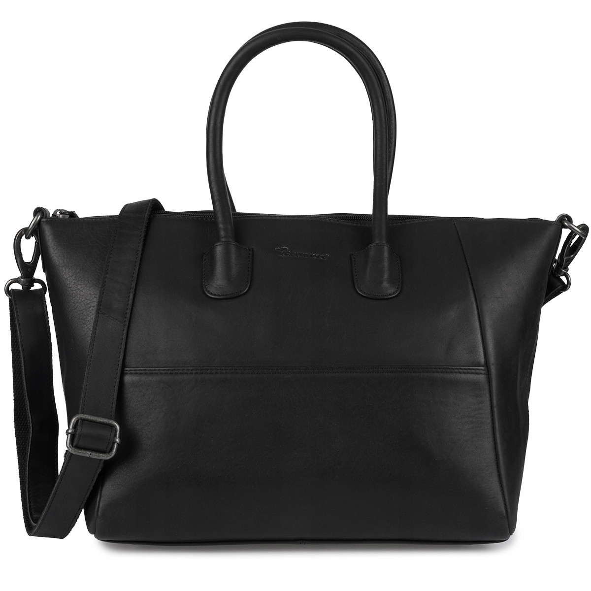 Dámská kožená kabelka klasická velká A4 přes rameno Beltimore černá