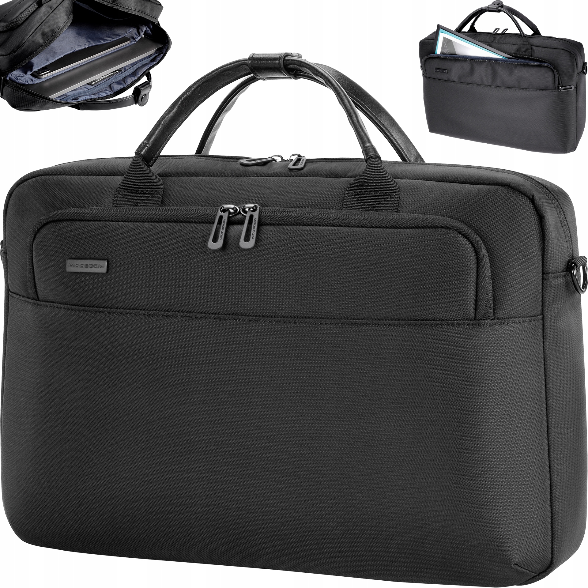 TORBA NA LAPTOPA 15,6 CALA Z WODOODPORNEGO MATERIAŁU MODECOM MONACO 15,6