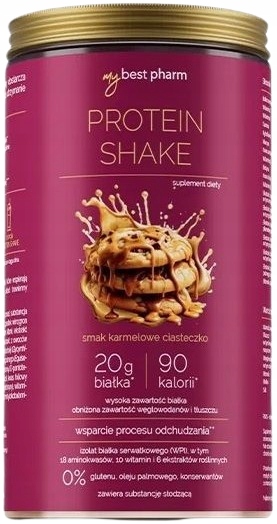 MyBestPharm ProteinSHAKE Karamelová příchuť sušenka 450 g Hubnutí Bílkoviny