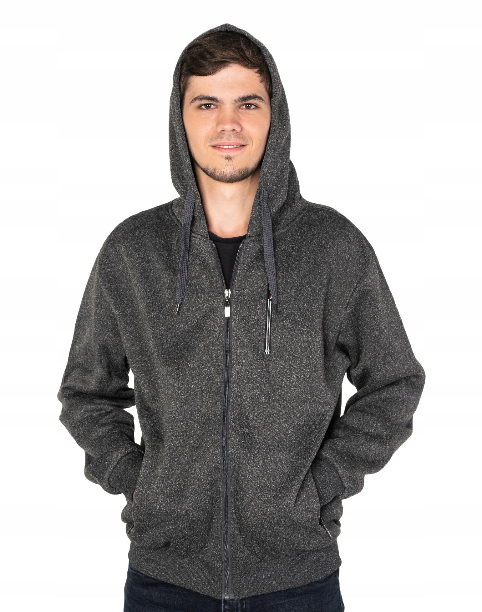 

Ciepła Bluza Dresowa Męska Rozsuwana 0223-02 r XXL