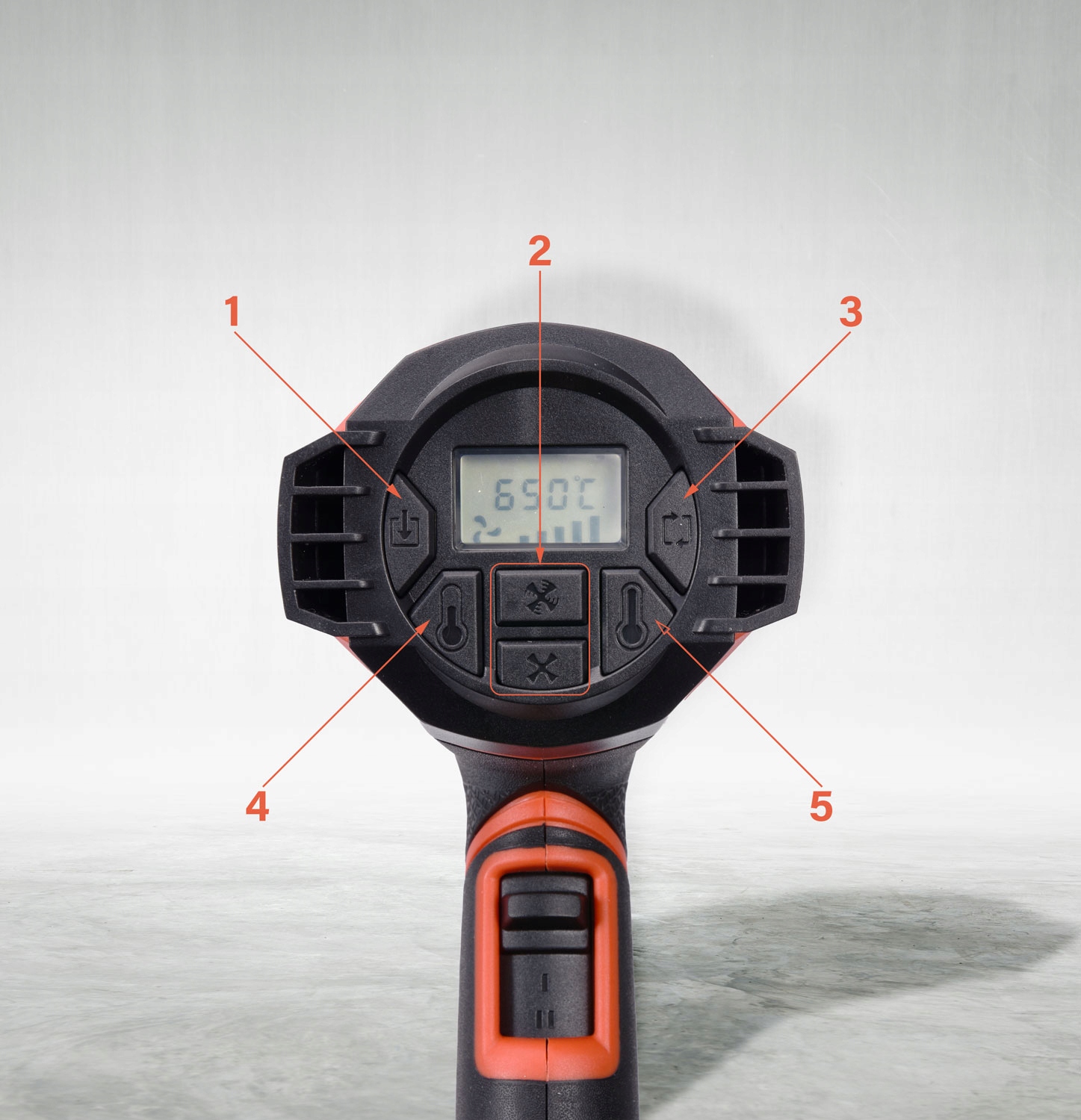 OPALARKA 1600W ELEKTRYCZNA DYSZE + LCD I PAMIĘĆ Moc 1600 W