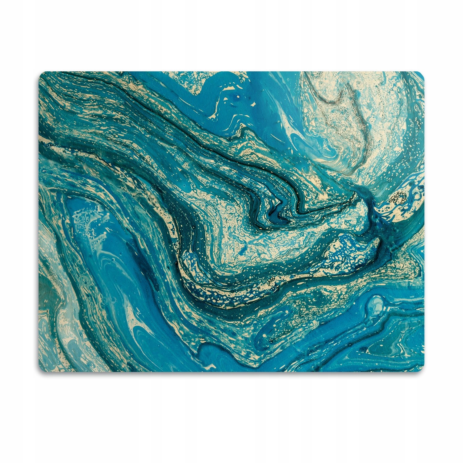 Podložka pro psa pod misku Modrá abstrakce 60x40