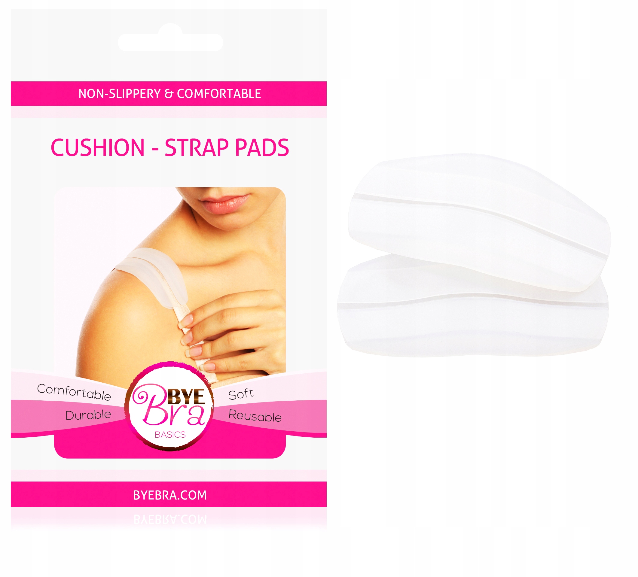 

Bye Bra Cushion-strap Pads - Przezroczyste - Podkł