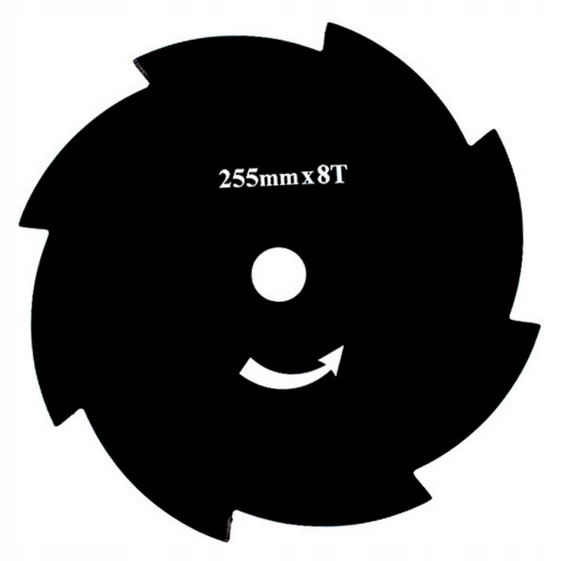 TARCZA TNĄCA DO KOSY 255 mm 8T 8 ZĘBÓW KOSA OSTRZE