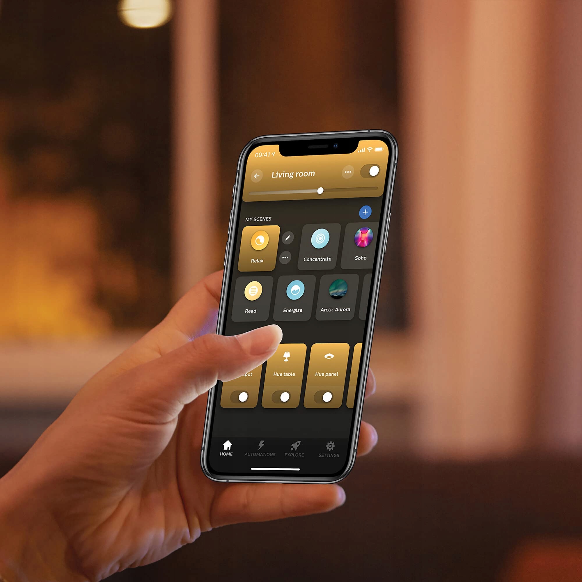 PHILIPS Hue Fair Czarna Lampa z Dimmerem, Alexa kompatybilna — miniatura 3