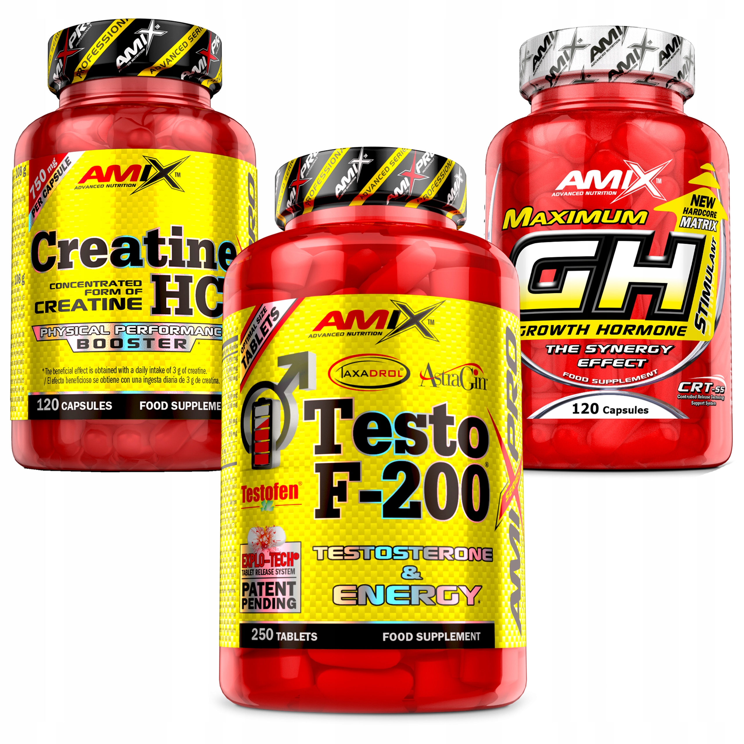 Testosteron Tabletky Booster růstového hormonu Gh, Kreatin Hcl sada