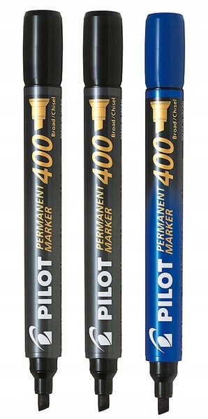

Pilot Marker Permanentny ścięty zestaw 3szt