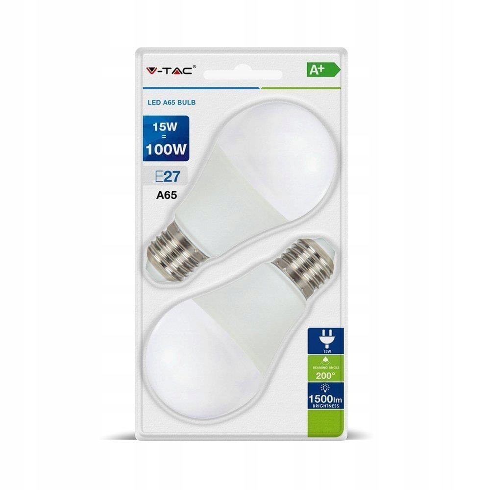 

Żarówka Led V-tac 15W E27 A60 VT-2117 ciepła