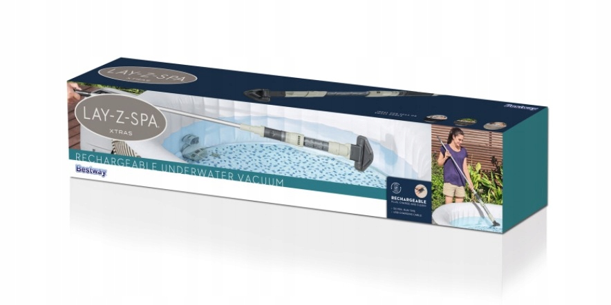 BEZPRZEWODOWY ODKURZACZ DO BASENU AKUMULATOROWY BASENOWY BESTWAY LAY-Z-SPA Kod producenta 60313