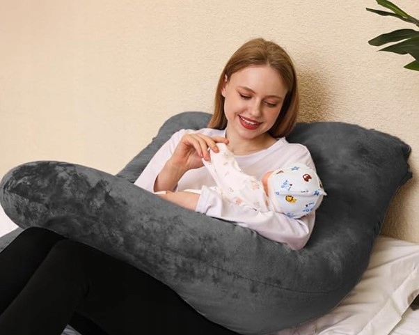 PODUSZKA CIĄŻOWA DO KARMIENIA SPANIA ROGAL W KSZTAŁCIE LITERY U Marka Sans