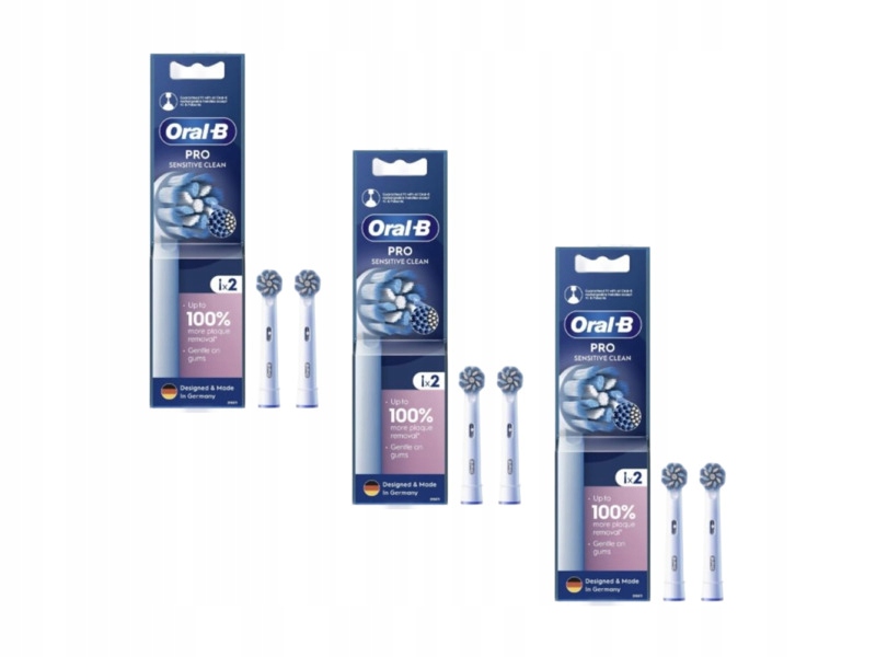 Końcówka szczoteczki Oral-b Sensitive Clean (3x2 szt.)