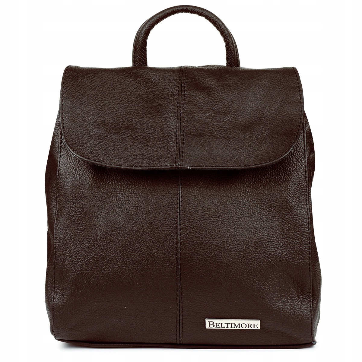 Hnědý batoh Polský B5 s klopou S41