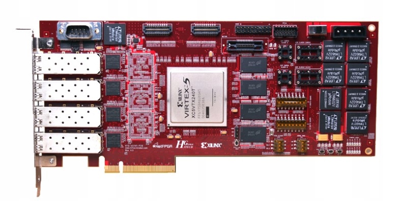 HiTech Global HTG-V5TXT-PCIE Rev 4.0 40Gbps (4x 10Gbps) Platforma Rozwojowa