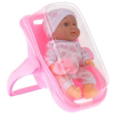 lalka bobas w nosidełku ze smoczkiem 20cm  | 17377 — 8