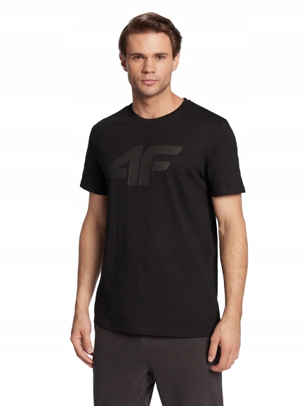

T-shirt 4F Koszulka męska H4Z22 TSM353 czarny