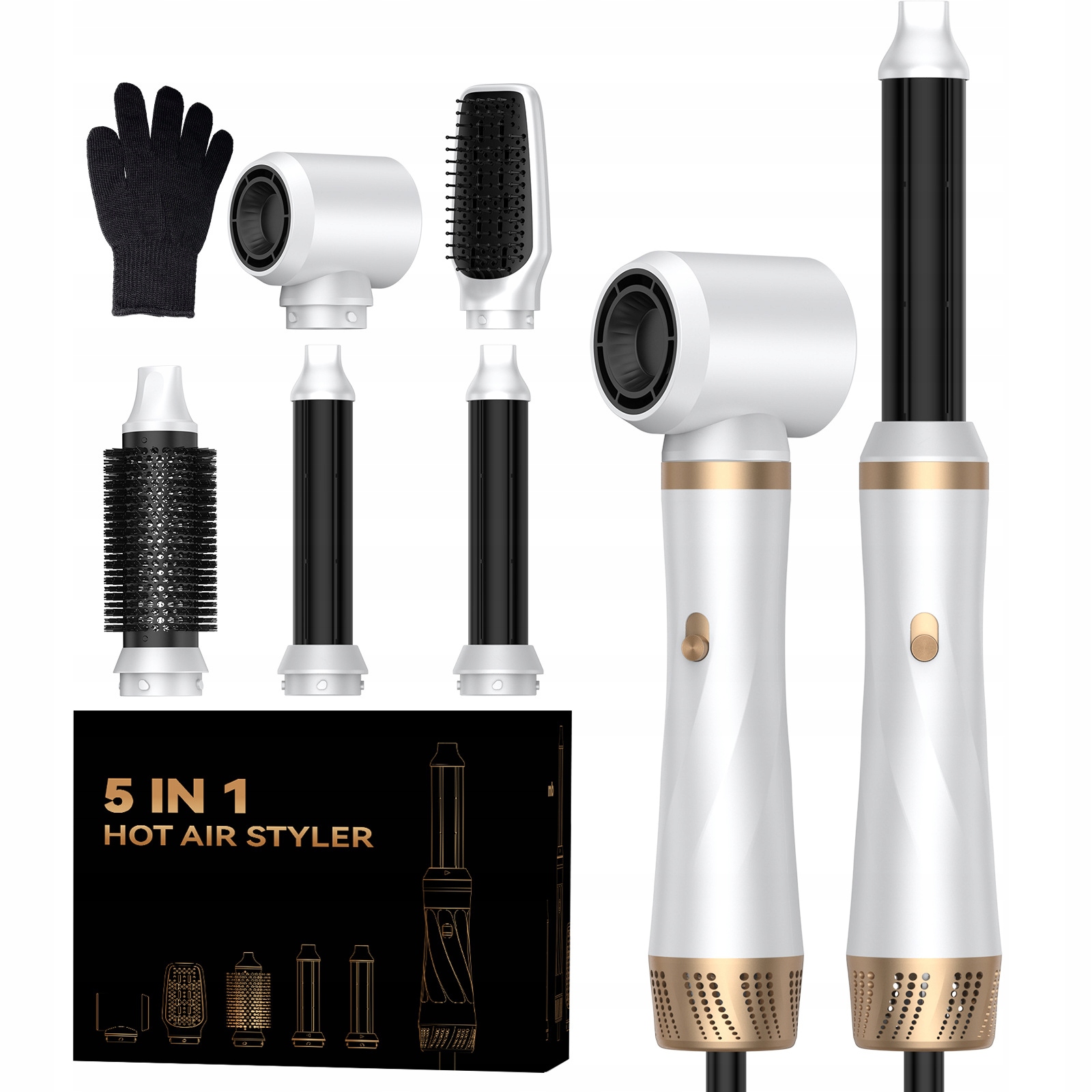 Air Styler 5v1 – Iontová fén a kulma Objem, kadeře, narovnání