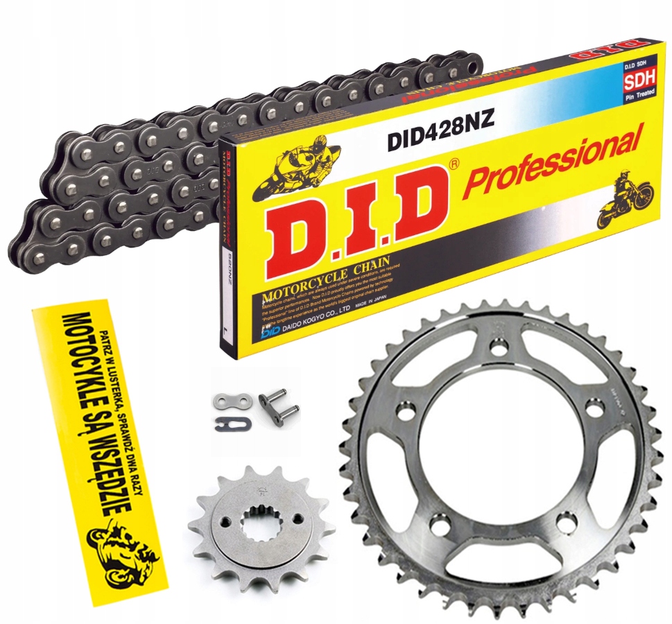 DID428NZ-118 JTF558.14 - КОМПЛЕКТ ПРИВОДУ DID JT YAMAHA YZ 85 2002-2018
