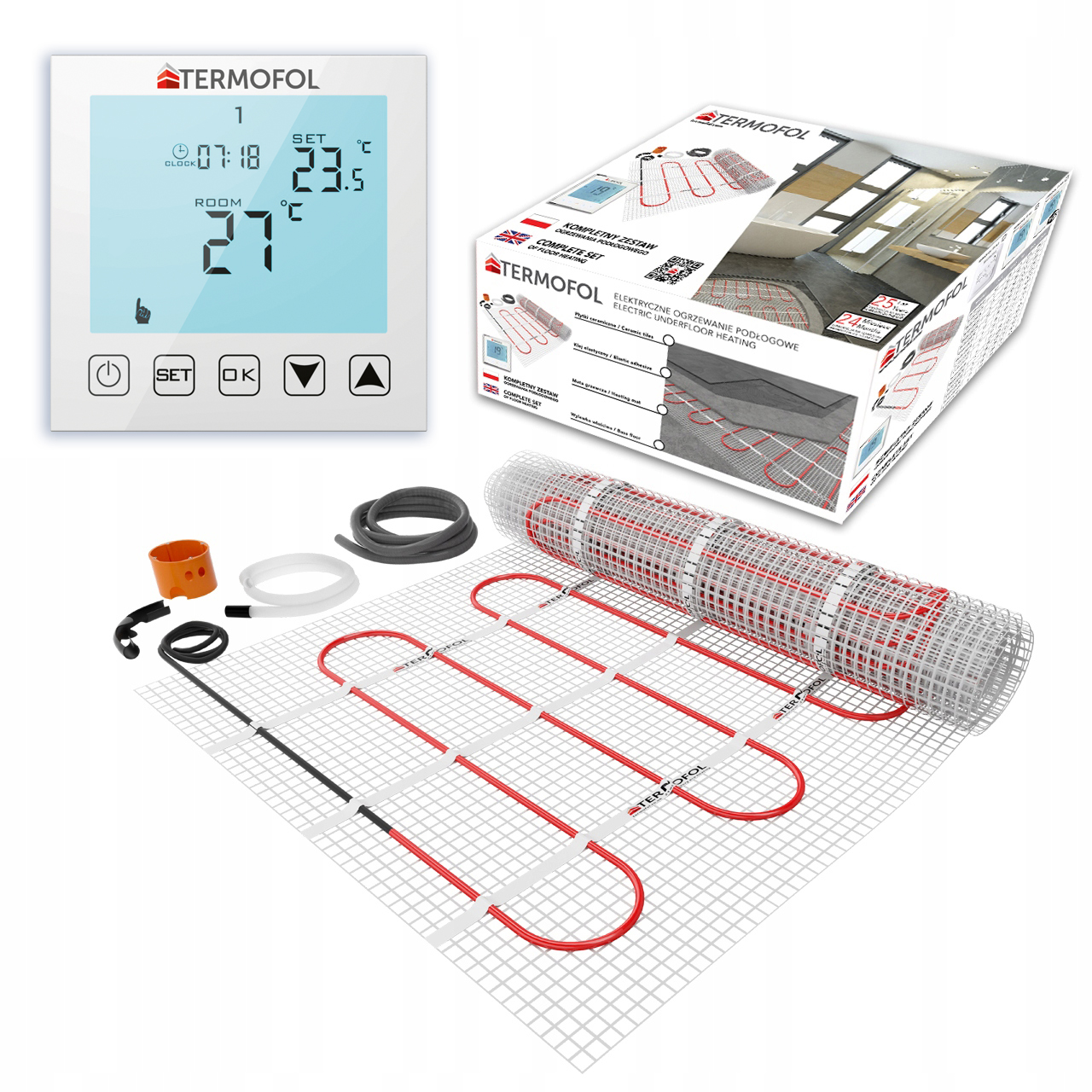 

Mata Grzewcza Zestaw 3,5m2 z Termoregulatorem TFH1