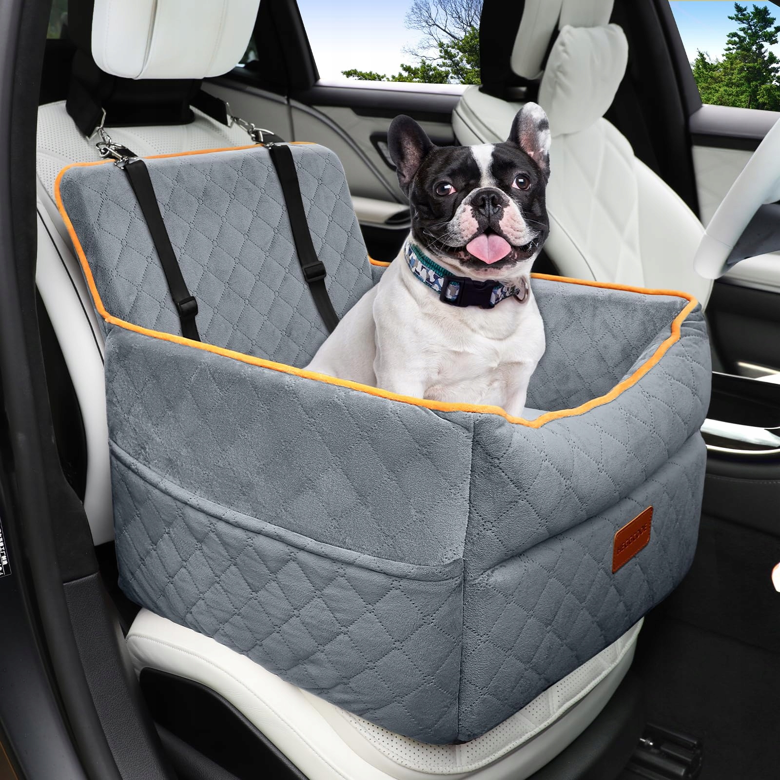 K9 Hunde Sedátko pro malé a střední psy s kapsami a vodítkem