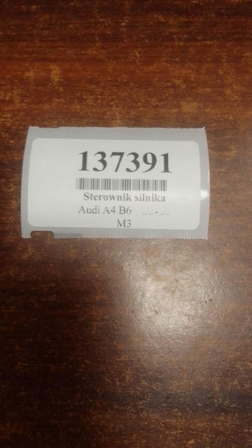 AUDI A4 B6 2.0 control unit of the engine 0261207286