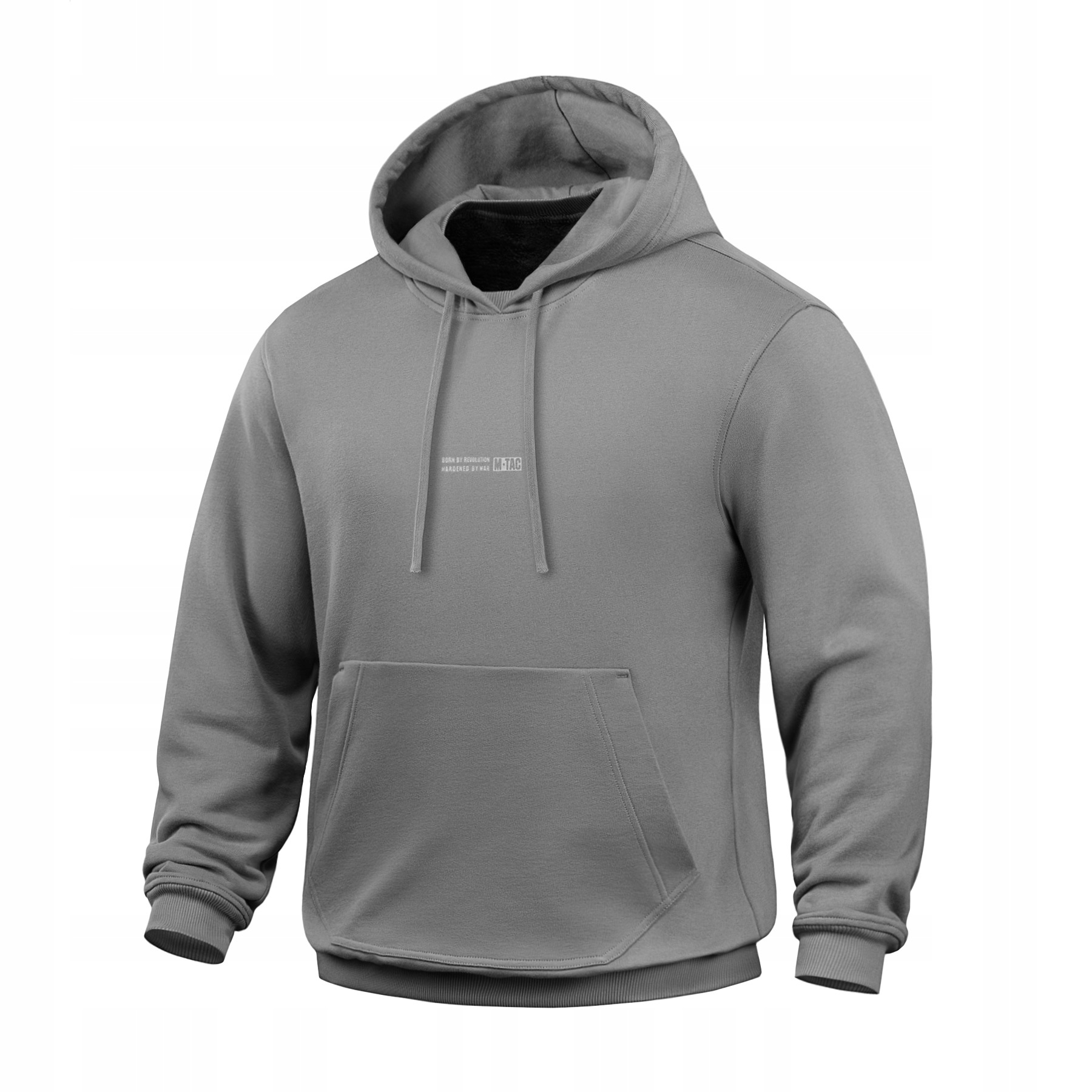 Bluza z Kapturem Męska z Nadrukiem M-Tac Born by Revolution Szara S