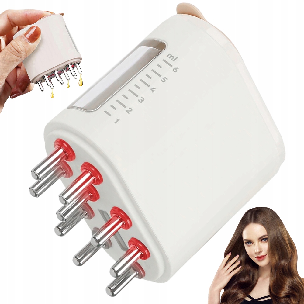 Elektrický Masážní Kartáč Na Vlasy S Červeným Světlem