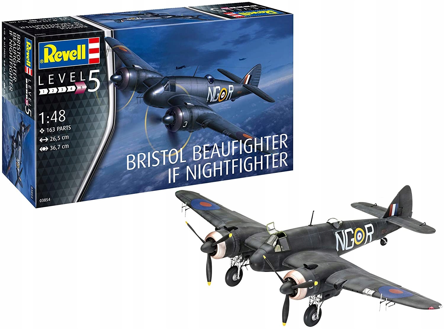 Revell model ke slepeníL Bristol If Nightfighter