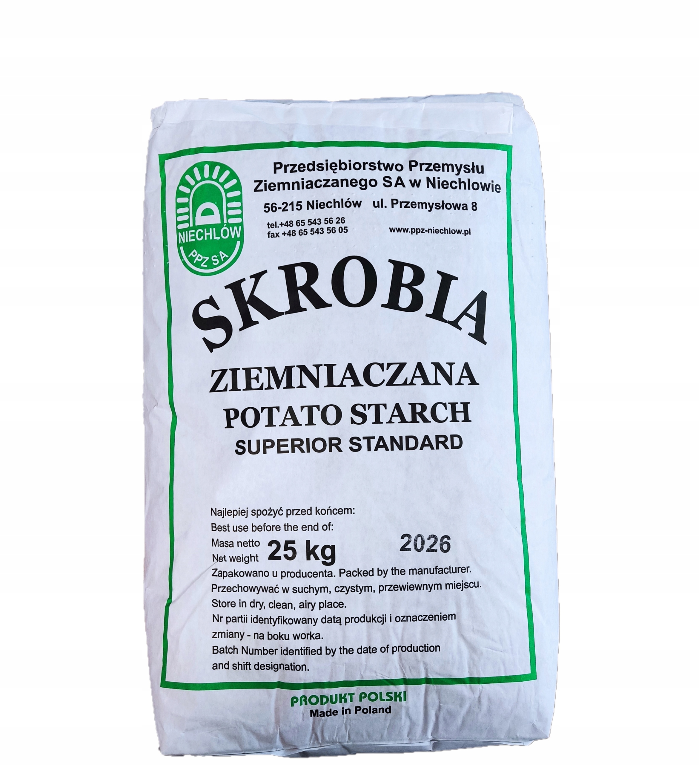 Mąka skrobia Ziemniaczana 25 Kg Produkt Polski